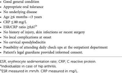 Minimally invasive management of pediatric osteoarticular infections